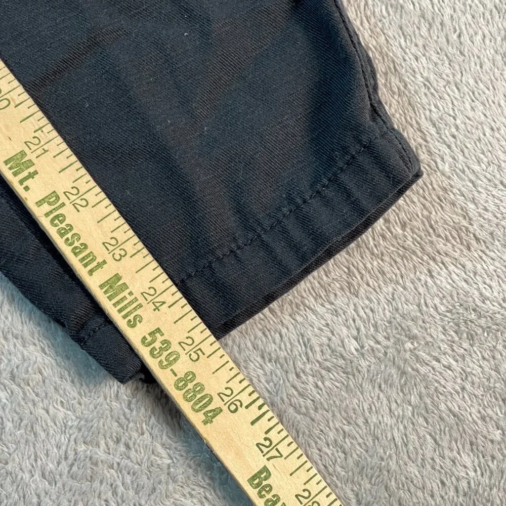 Wonderly Cargo Black L Baggy Pants Zip Fly Stretch‎ Jogger Outdoorsy Lyocell